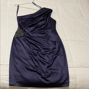 Eliza J One Shoulder purple Dress
